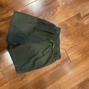Olive Green Casual Shorts